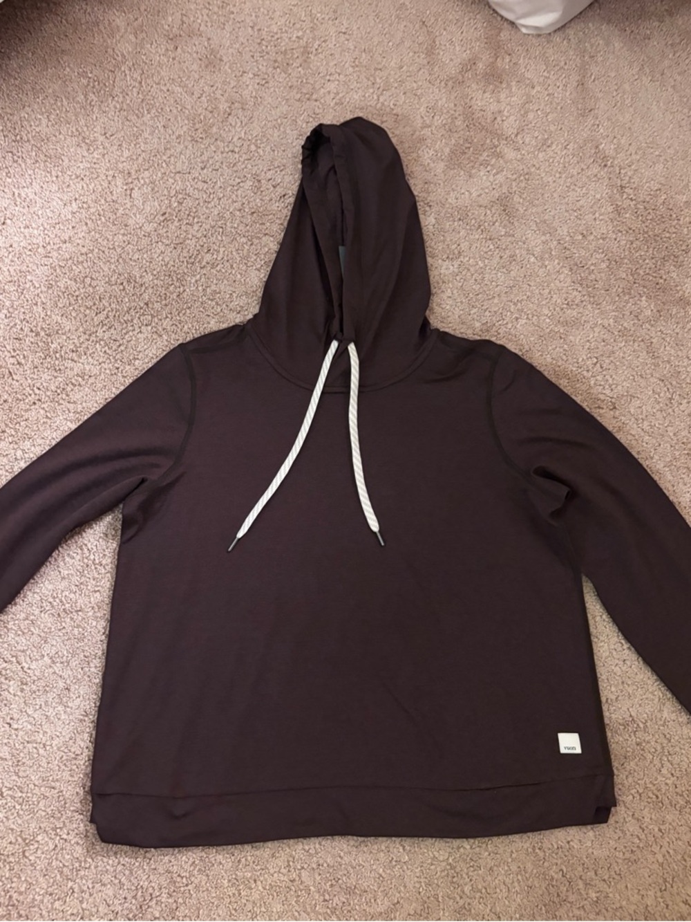 Vuori Halo Essential Hoodie in Dark brown